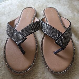 Forever Dazzling Flip-Flops with Rhinestones - Very Sparkly!!!!